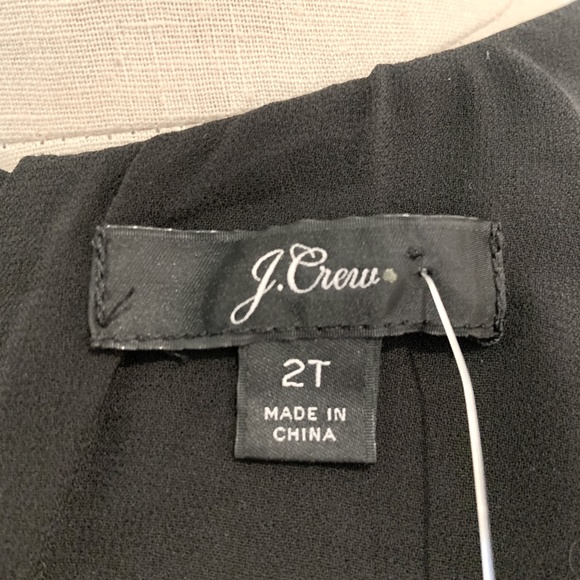 NWT J. Crew Black Vevlet Tank Top Size 2T - Picture 8 of 8